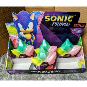 Sonic Prime Paradox Capsules With Display LOT OF 4 new sealed sega netflix 2023